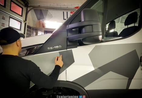 applicare grafica camo iveco