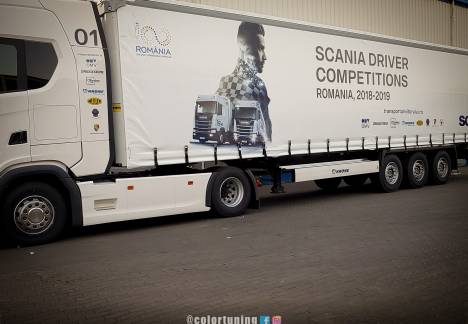 inscriptionare prelata tir scania