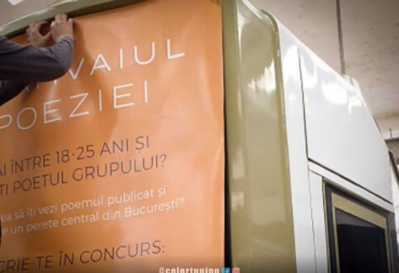 aplicare reclama publicitara tramvai